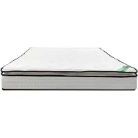 Vente-unique Set 180 x 200 cm bedbodem met opbergruimte kleur wit + pocketveringmatras 7 zones met geïntegreerde topper en bamboe tijk dikte 26cm - MIREZA van NATUREA