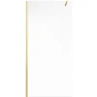 Vente-unique Inloopdouchewand - Goudkleurig - 140 x 200 cm - DAREN