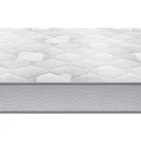 Vente-unique Set 90 x 190 cm bedbodem met opbergruimte, licht naturel + matras met pocketveren van 20 cm dik - SONGE van YSMÉE