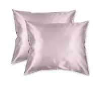 Beauty Pillow - Satijnen Kussenslopen - Voordeelset - Duo Pack - 60x70 cm - Mauve