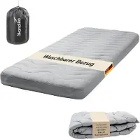 Skandika Overtrek voor isomat Easy 3D Premium Flex - matrastopper, 200 x 85 x 12 cm, polyestervulling, zacht, ademend, wasbaar, met ritssluiting | matrastopper, matrashoes