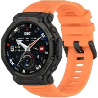 Strap-it Siliconen Sportbandje 48mm – flexibel, lichtgewicht & zweetbestendig – geschikt voor Amazfit T-Rex 3 Pro 48mm - Oranje