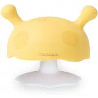 Mombella - rustgevende mushroom bijtring – voor tandjes en kalmering- 3m+- Go Bananas/ geel Go Bananas