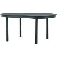Vente-unique Verlengbare tuineettafel van aluminium L170/220 cm - Antraciet - LOTTYS van MYLIA