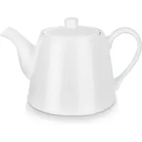 Orion Luna Serie - Porseleinen Theepot - 2L - Wit - Scharnierdeksel