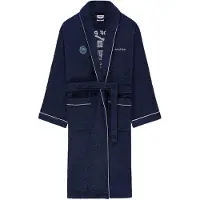 Pockies Badjas lang navy / wit