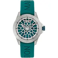 Aston Martin Analoog horloge 'RIM' groen / wit