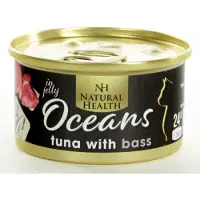 Natural Health Cat Oceans Tuna & Bass Multipack 24 X 85 Gram + Gratis Schuurman Snack
