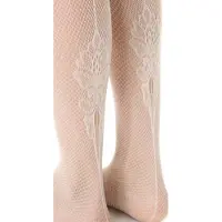 Falke netpanty met naad maat M offwhite