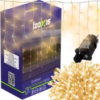 ABC-led Kerstverlichting – 300 LED ijspegels – Warm wit – 15 meter – 8 standen – IP44