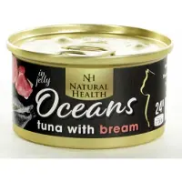 Natural Health Cat Oceans Tuna & Bream Multipack 24 X 85 Gram + Gratis Schuurman Snack