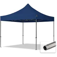 TOOLPORT 3x3 m Easy up partytent, PREMIUM staal 40mm, blauw