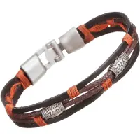Charme Bijoux Herenarmband -Tibetaans- Bruin -20 cm-