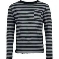 Beetlejuice Shirt met lange mouwen - It's Show Time! - S tot XXL - voor Mannen - grijs-zwart - Maat XXL