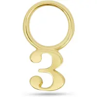 New Bling - 9NBG-O157-3 - 14K geelgoud – Bedel – Nummer 3