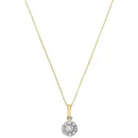 Lucardi Ketting 'Schick' goud / transparant