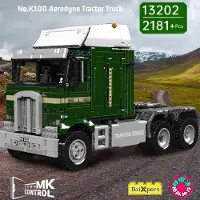 Mould King 13202 - Amerikaanse Vrachtwagen - K100 - Bouwset - 2181 onderdelen - Past op bekende merken