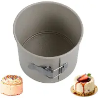 KINGHOFF KH-1980 Hoge Cakevorm - Rond - Diameter 16 cm, Hoogte 13 cm - Marmer Non-Stick Laag - Ovenbestendig tot 220°C - Bakvorm - Ovenvorm - Taartvorm