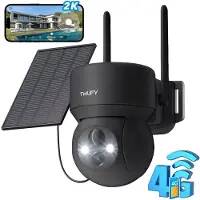 IeGeek Beveiligingscamera Draadloos Buiten – 2K 3MP FULL HD - Camerabewaking - Bewakingscamera Voor Buiten - Buitencamera - Buiten Camera Met Nachtzicht - Oplaadbaar - 3W Zonnepaneel - Zwart