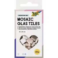 Folia Paper Mozaieksteentjes folia 10x10mm glas iriserend | 4 stuks