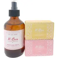 AL Bara Rozenwater Cadeauset – Rozenwater 200ml & 2 Syrische Zepen (Rozenbloesem & Jasmijn) – Cadeau voor Vrouwen