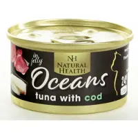 Natural Health Cat Oceans Tuna & Cod Multipack 24 X 85 Gram + Gratis Schuurman Snack