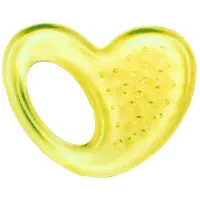 Canpol Babies hart waterbijtring voor baby's - 0m+ Geel
