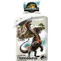 Halantex SP. z.o.o. Dekbedovertrek Titanosaurus - 140 x 200 cm + 70 x 90 cm - Polyester