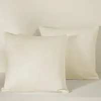 De Witte Lietaer Sierkussenhoes Olivia Sand 40 x 40 cm (Set van 2)