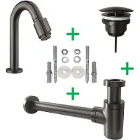 Wiesbaden Caral Victoria fonteinkraanset gunmetal