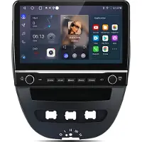 Hexinex Autoradio Geschikt voor Peugeot 107, Toyota Aygo, Citroën C1 (2005-2014) - Draadloos CarPlay, Android Auto, multimediaspeler, 2GB+64GB