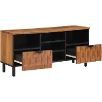 vidaXL TV Kast met lade Acacia Bruine Afwerking 100 x 33 x 46 cm