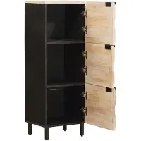 vidaXL Highboard met opslag Witte Was Afwerking 40 x 33 x 110 cm
