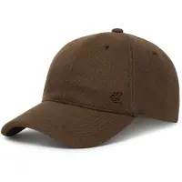 Calvin Klein Felt Metal Plaque Base Ball Cap Chocolate Martini Maat: OS | Petten Outlet | Heren | Bruin