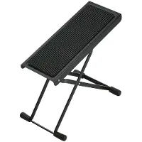 K&M - K&M 14670 - Voetsteun voor Gitaar – Zwart – Stabiliteit & Comfort voor Zittend Spelen