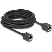 DeLOCK Network Extension Cable Coupler RJ45 jack to RJ45 jack Cat.6A S/FTP 7.5 m black