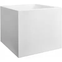 Elho Vivo Next Vierkant 40 - Plantenbak voor Binnen & Buiten - 100% Gerecycled Plastic - L 39.0 x H 37.9 cm - Wit