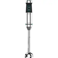 Cecotec Staafmixer met 1500 W, CrossBlades-technologie met 4-bladig mes met zwarte titaniumcoating, extra lange XL-voet, spatbescherming en toerentalregelaar met turbofunctie. Incl.