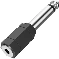 Hama 00205195, 3,5 mm, 6,3 mm, zwart, zilver