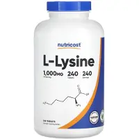 Nutricost , L-Lysine, 1.000 mg, 240 tabletten