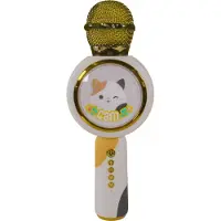 Squishmallows - Cam - draadloze karaoke microfoon voor kinderen - oplichtend LED display - speaker - stemvervorming
