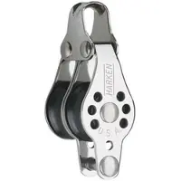 Harken Double Micro Pulley With Support Zilver