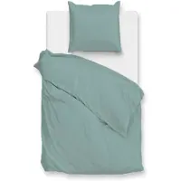 Zohome Zo Home Dekbedovertrek Katoen Satijn Satinado Uni - drizzle green 140x200/220cm