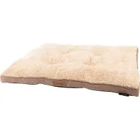 Scruffs Cosy - Comfortabel hondenkussen - met imitatie suède buitenvoering en superzachte binnenvoering - Bruin - 82 x 58 cm