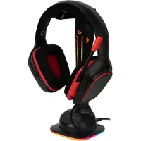 Egogear SAC1-UNI-RGB, hoofdtelefoonstandaard, zwart