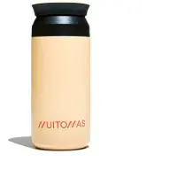 Muitomas Thermofles - Dubbel geïsoleerde voering - 350ml – 12 uur warm of 24 uur koude dranken - Peach Fuzz