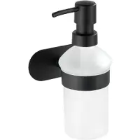 Wenko Orea turbo-loc zeepdispenser zwart mat