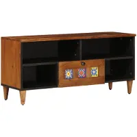 vidaXL TV Kast Walnotenhout 100 x 33 x 46 cm Massief Mango Hout