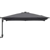 vidaXL Tuinparasol Antraciet 248,5 x 247,5 x 160 cm Polyester en Staal