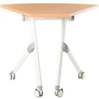 Beliani BENDI - Bureau inklapbaar - Bruin - 90 x 64 cm - MFC